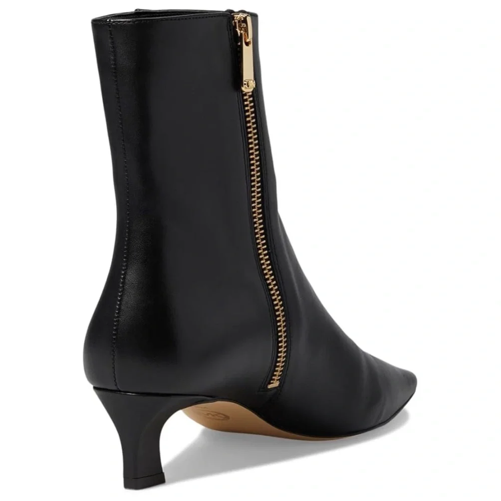 NWOB Michael Kors Cosmo Kitten Heel Booties Black 5.5 - Picture 4 of 9